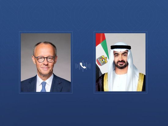 هاتفياً.. رئيس الإمارات والمستشار الألماني يبحثان التطورات في المنطقة