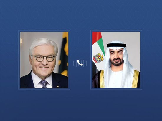 محمد بن زايد يتلقى اتصالاً هاتفياً من الرئيس الألماني