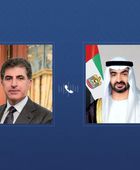 رئيس الإمارات يتلقى اتصالاً هاتفياً من رئيس إقليم كردستان العراق