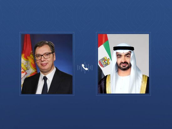 رئيس الإمارات ونظيره الصربي يبحثان هاتفياً التطورات الإقليمية