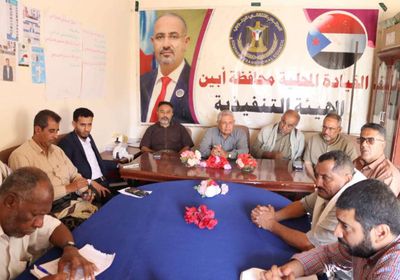 فريق أمانة الانتقالي يتفقد أنشطة الهيئة التنفيذية للمجلس في أبين
