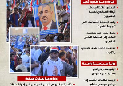 حلم الدولة الجنوبية.. مسار سياسي يقوده الانتقالي بإرادة شعبية (إنفوجراف)