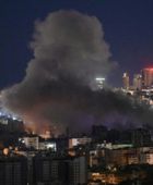 دوي انفجارات ودخان قرب تل أبيب بعد التحذير من صواريخ إيرانية