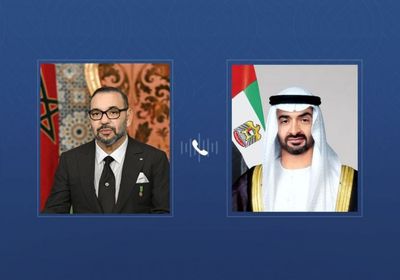 هاتفياً.. رئيس الإمارات وملك المغرب يبحثان التطورات الإقليمية