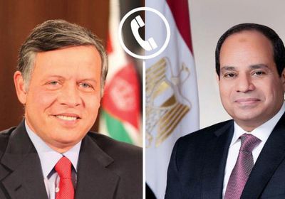 السيسي يُجري اتصالاً هاتفياً بالعاهل الأردني بشأن التطورات الإقليمية الراهنة