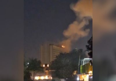 سقوط "مقذوف" على فندق بالعاصمة بغداد