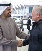 ملك الأردن يغادر الإمارات وذياب بن محمد بن زايد في مقدمة مودعيه