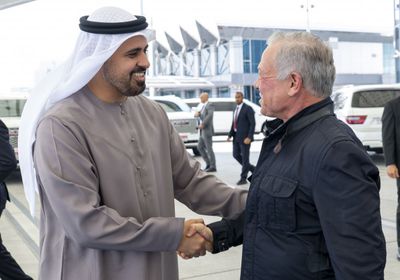 ملك الأردن يغادر الإمارات وذياب بن محمد بن زايد في مقدمة مودعيه