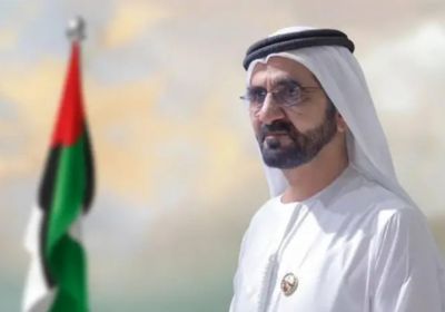 محمد بن راشد يستقبل ولي عهد الفجيرة في دبي