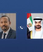 الشيخ محمد بن زايد يتلقى اتصالا هاتفيا من رئيس الوزراء الإثيوبي
