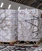 "جسر حميد الجوي" يواصل إرسال الطائرات الإغاثية إلى قطاع غزة