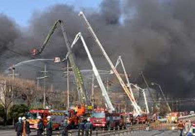 11 قتيلا في حريق داخل مصنع لقطع السيارات في كوريا الجنوبية