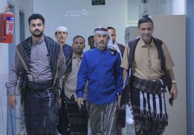 وفد انتقالي وادي حضرموت يتفقد مرضى مستشفى سيئون