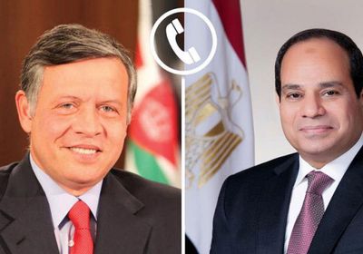 الرئيس السيسي يتلقي اتصالاً هاتفياً من العاهل الأردني