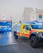 الدفاع المدني البحريني يسيطر على حريق جراء الاعتداءات الإيرانية