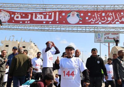 بمشاركة 500 متسابق.. "الفارس الشهم 3" تطلق ماراثون زايد في غزة