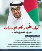 كيف علّق رئيس الإمارات على أزمة الشرق الأوسط؟ (إنفوجراف)