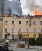 حريق في ميناء أوست-لوجا الروسي بعد هجوم أوكراني بمسيرات