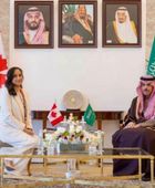 وزير الخارجية السعودي يستقبل نظيرته الكندية بالرياض