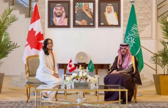 وزير الخارجية السعودي يستقبل نظيرته الكندية بالرياض