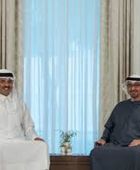 الشيخ محمد بن زايد يبحث مع أمير قطر تطورات الأوضاع في المنطقة