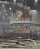 حريق هائل بمطار الكويت الدولي بعد هجوم إيراني