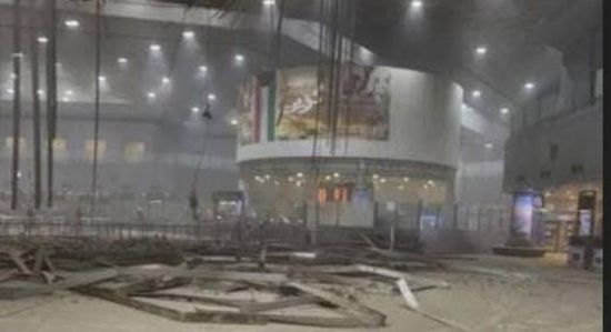 حريق هائل بمطار الكويت الدولي بعد هجوم إيراني