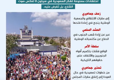 فتح مقرات الانتقالي.. شعب الجنوب يفرض إرادته (إنفوجراف)