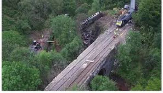 7 جرحى إثر خروج قطار عن مساره في روسيا