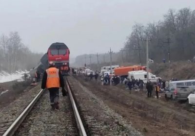روسيا.. إصابة 22 شخصاً إثر خروج قطار عن مساره في أوليانوفسك