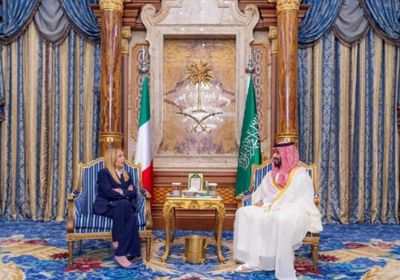 ولي العهد السعودي يبحث التطورات الإقليمية مع رئيسة وزراء إيطاليا