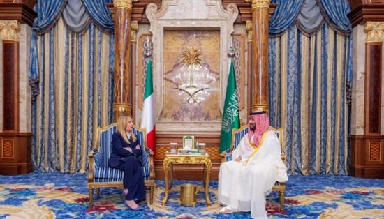 ولي العهد السعودي يبحث التطورات الإقليمية مع رئيسة وزراء إيطاليا