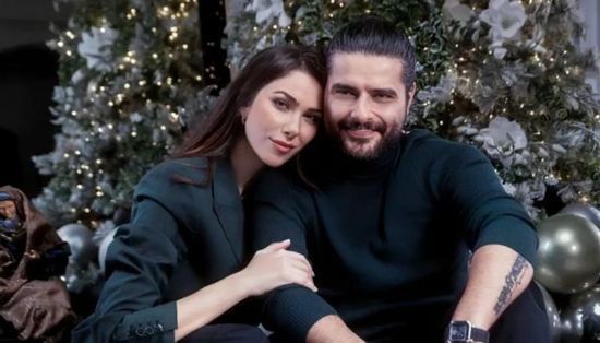 انييلا رحمة وناصيف زيتون يحتفلان بأول شعانين مع طفلهما إلياس