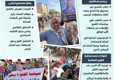 استغاثة الأرض المنسية.. نداء الجنوب للمجتمع الدولي أمام مقصلة القمع (إنفوجراف)