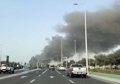 الجهات المختصة بإمارة أبوظبي تتعامل مع حريق بمنشأة غاز