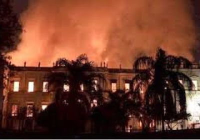 اندلاع حريق في المجمع الأولمبي بولاية ريو دي جانيرو