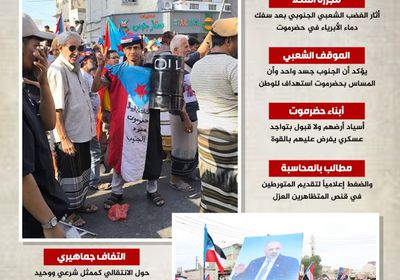 انتفاضة جنوبية.. الشعب يهب لحضرموت (إنفوجراف)