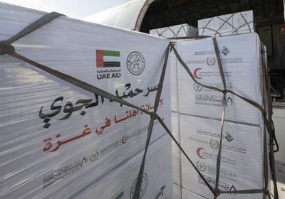 ضمن "جسر حميد الجوي".. الإمارات ترسل 100 طن مساعدات عاجلة لغزة