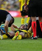 وسام أبو علي يتعرض لإصابة قوية أمام أورلاندو سيتي