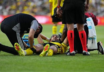 وسام أبو علي يتعرض لإصابة قوية أمام أورلاندو سيتي