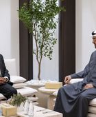 محمد بن زايد يستقبل رئيس المجلس الأوروبي