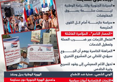 كرامة الجنوب.. مسار سيادي وخط أحمر لا يقبل المساومة (إنفوجراف)