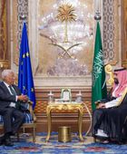 ولي العهد السعودي يلتقي رئيس المجلس الأوروبي في جدة