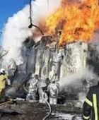 الجهود مستمرة لإخماد حريق في ميناء توابسي الروسي