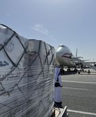 "جسر حميد الجوي" يواصل دعم وإغاثة الأشقاء في غزة