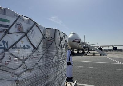 "جسر حميد الجوي" يواصل دعم وإغاثة الأشقاء في غزة