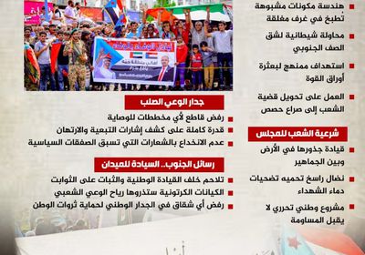 التمثيل الجنوبي ليس للمحاصصة.. الكلمة للشعب والميدان يحسم السيادة (إنفوجراف)