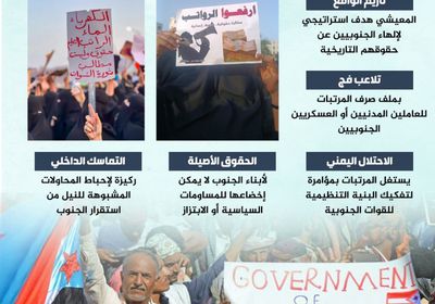 توظيف الملف المعيشي.. مخطط لضرب الجبهة الجنوبية (إنفوجراف)