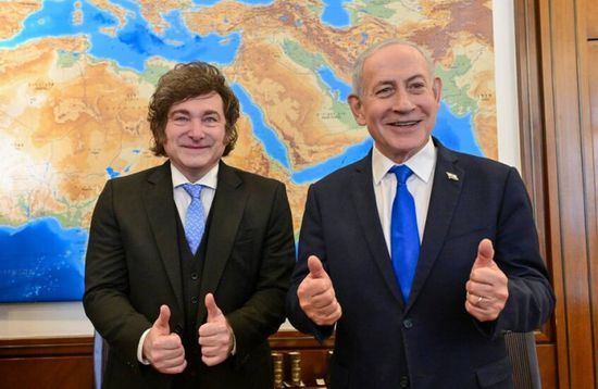 نتنياهو يستقبل الرئيس الأرجنتيني في تل أبيب