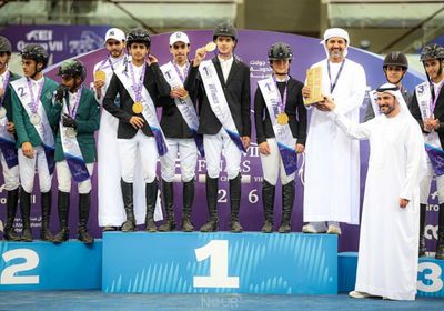 الإمارات تحصد 12 ميدالية في نهائي "الإقليمية السابعة" لقفز الحواجز بالدوحة